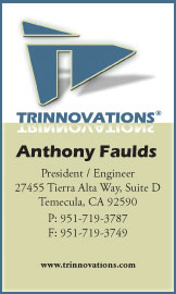 Our Company business card, Anthony Faulds
