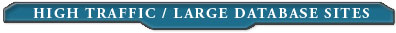 high traffic - large database sites